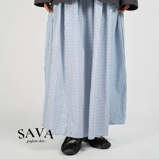 Sava Gingham Skirt