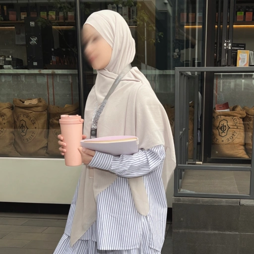 VIVIAN Arabian Voal French Square Hijab Semi Instant Syar'i