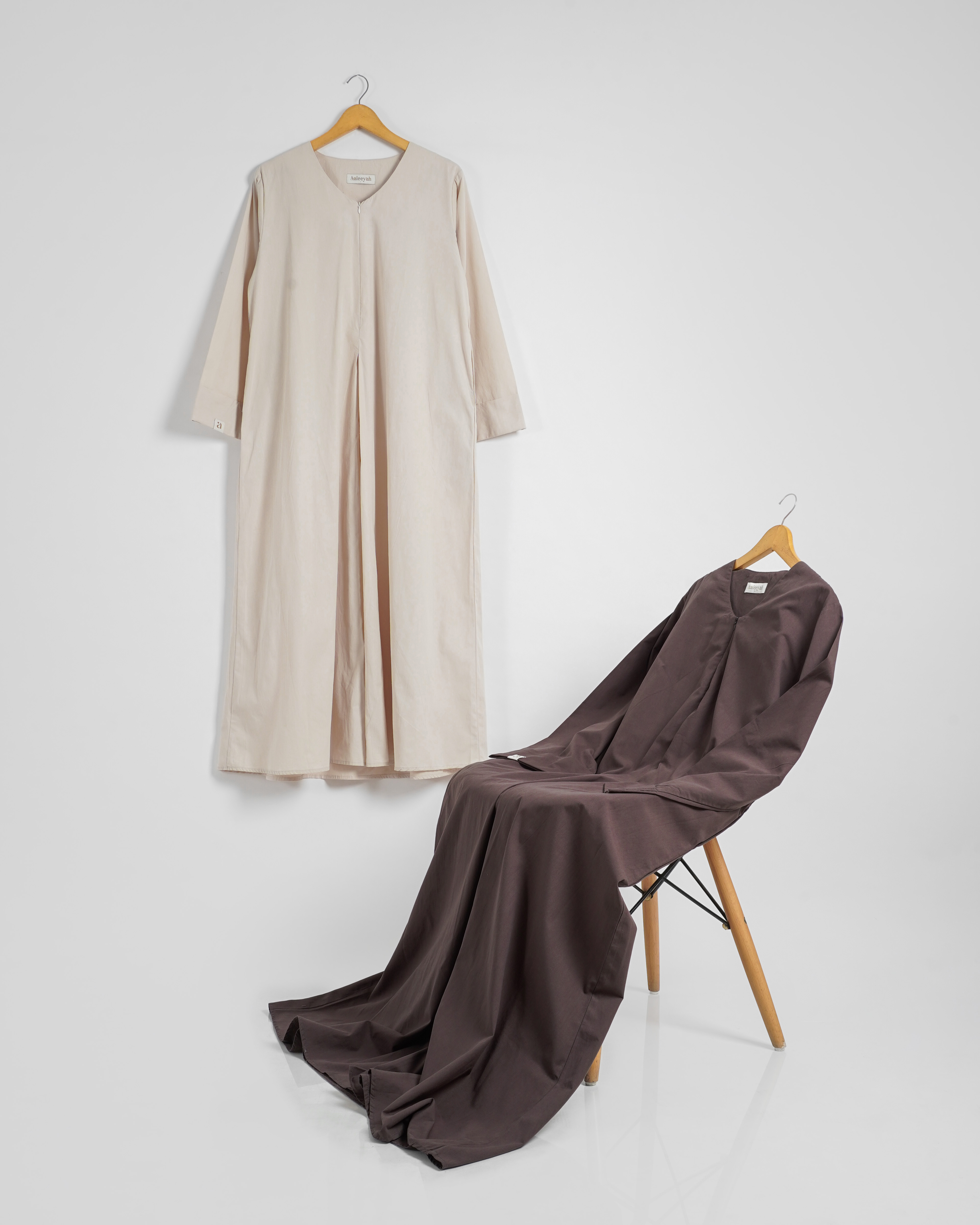 Gamis Abaya Wanita Katun Poplin | Dhia Abaya | Aaleeyah