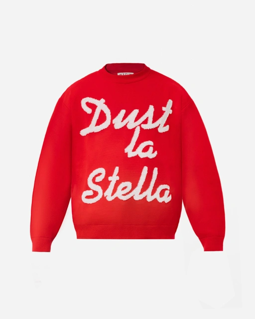 Image of Red Signature Knit Long-Sleeve