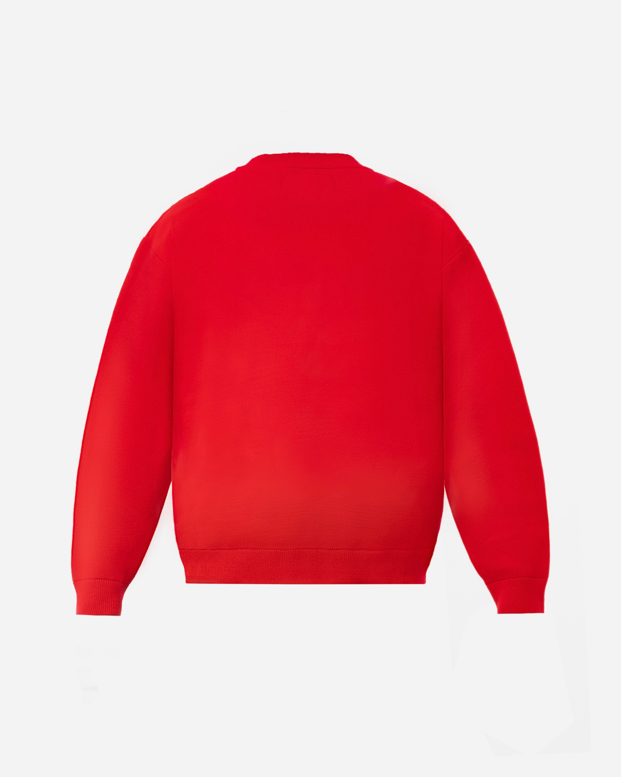 Red Signature Knit Long-Sleeve