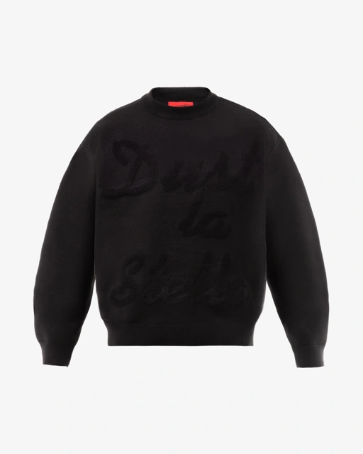 Image of Signature Knit Long-Sleeve - One Tone (Black on Black) 