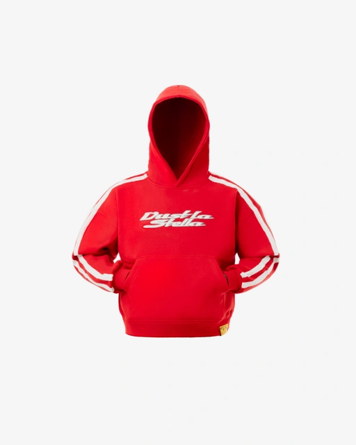 Image of DLS Club Stripe Hoodie – Red