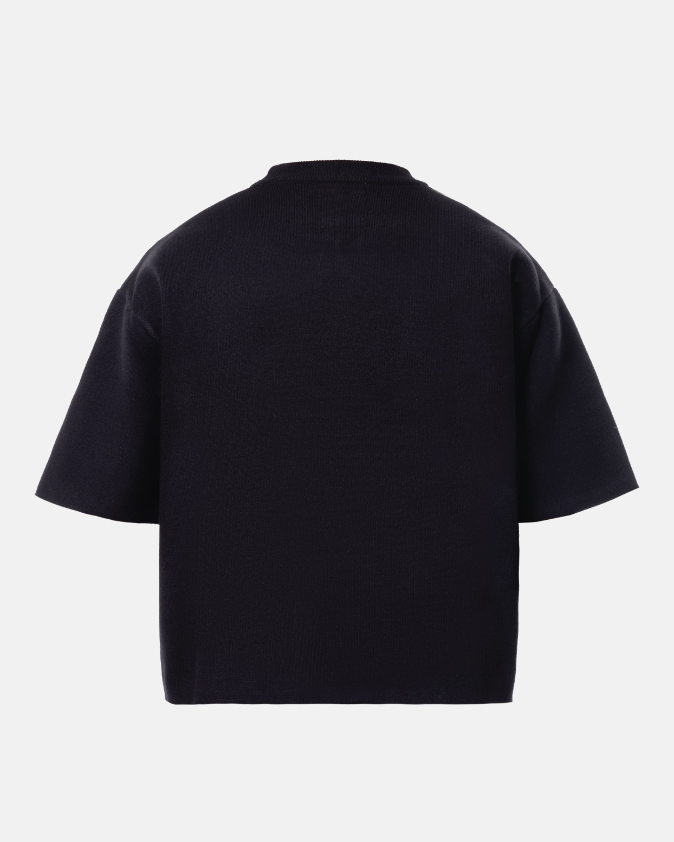 Signature Knit Short Sleeve - Black On Black