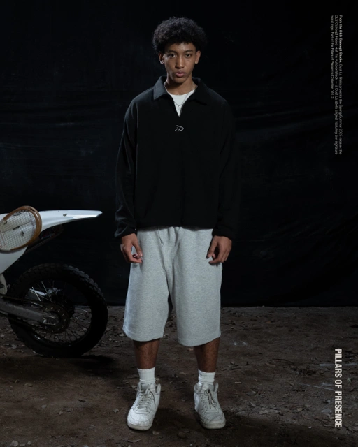 Image of DLS Concept Fleece Half Tie Pullover - Black