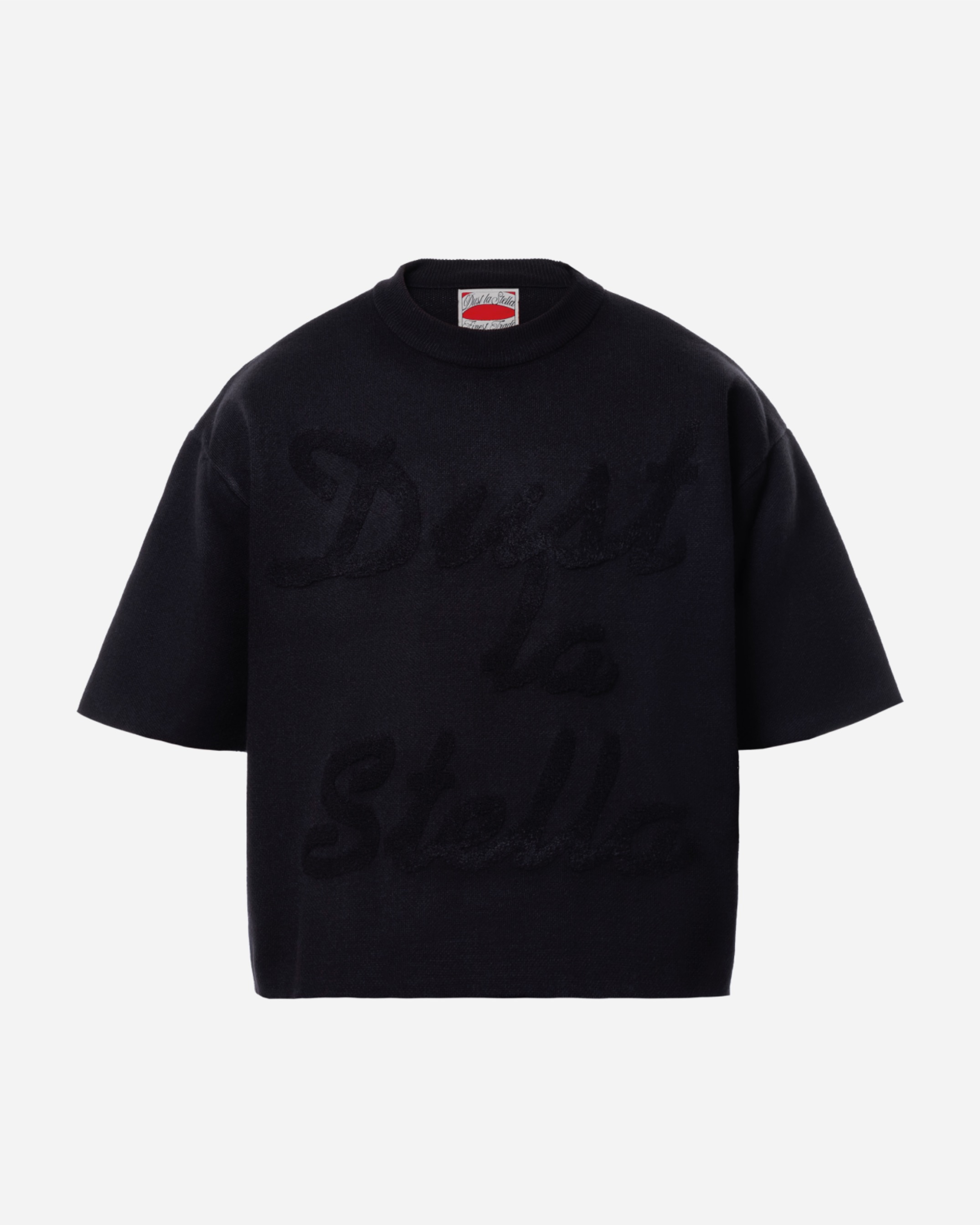 Signature Knit Short Sleeve - Black On Black