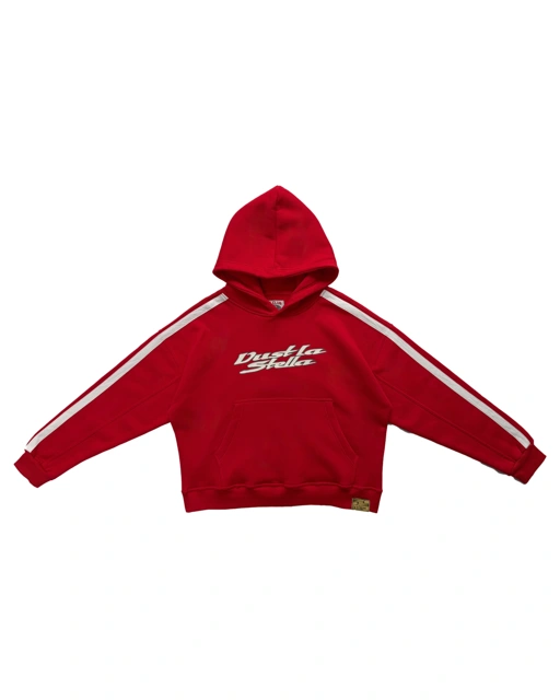 Image of DLS Club Stripe Hoodie – Red