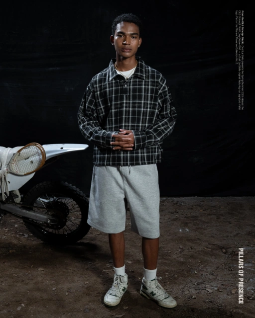 Image of DLS Concept Plaid Long-Sleeve Shirt 