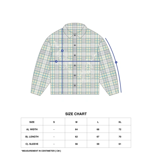 Image of DLS Club Rhinestone Flannel Shirt