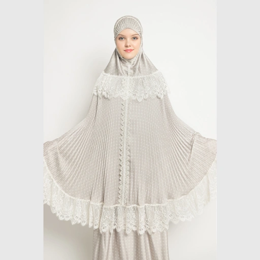 Image of Mukena AIKILA : ARUNA in Hazelnut Pattern
