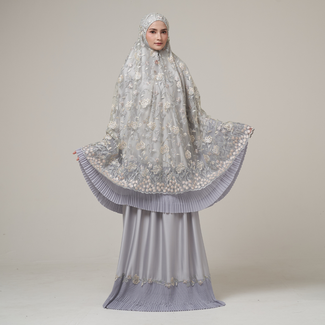Mukena AIKILA : AZALEA in Grey