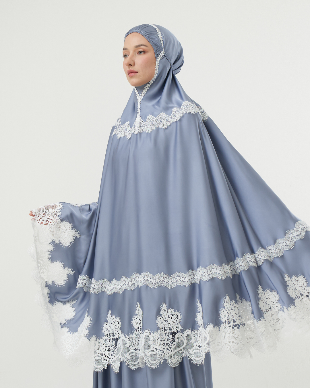 Mukena AIKILA : DAWIYA in Stone Blue