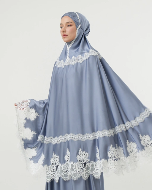 Image of Mukena AIKILA : DAWIYA in Stone Blue