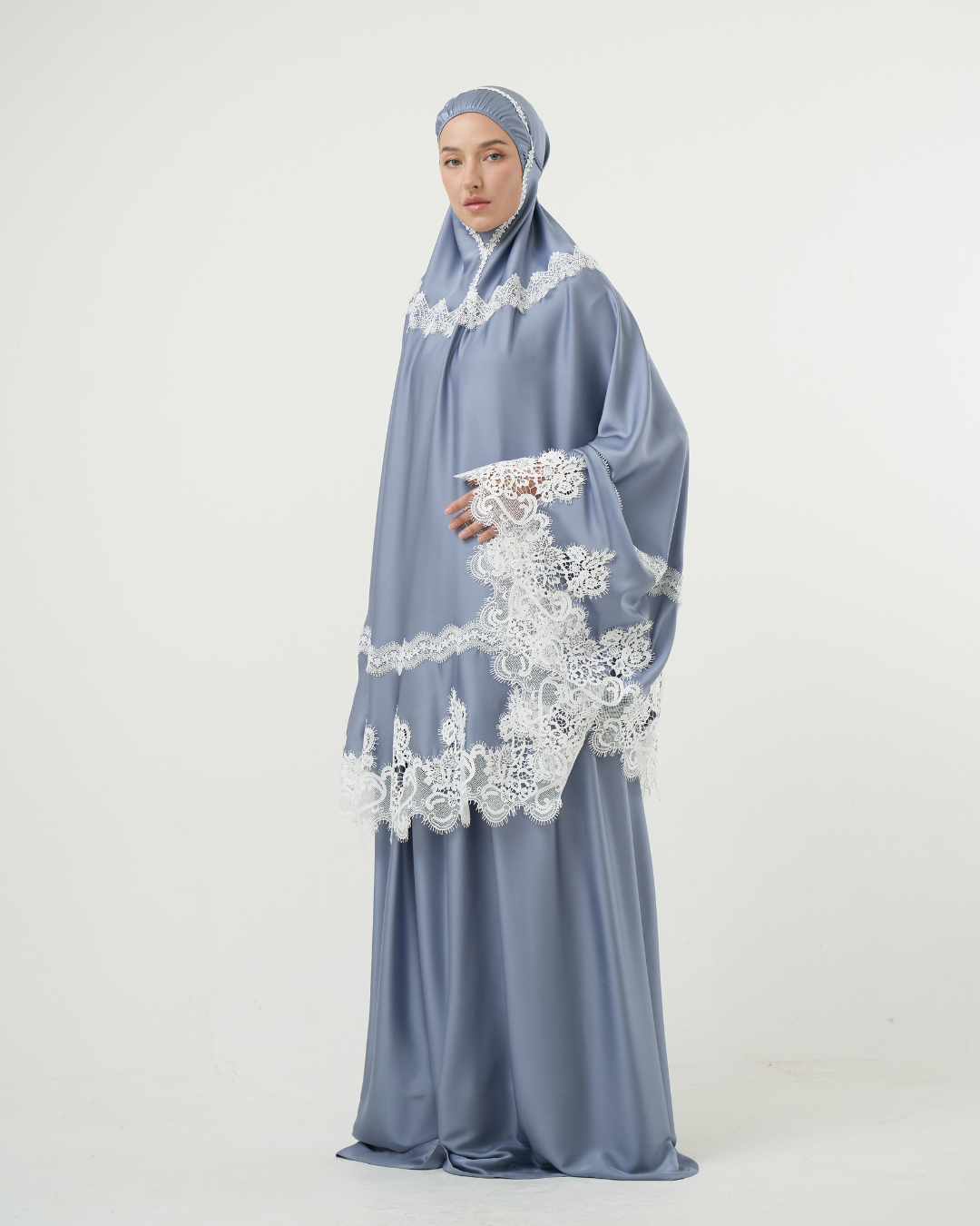 Mukena AIKILA : DAWIYA in Stone Blue