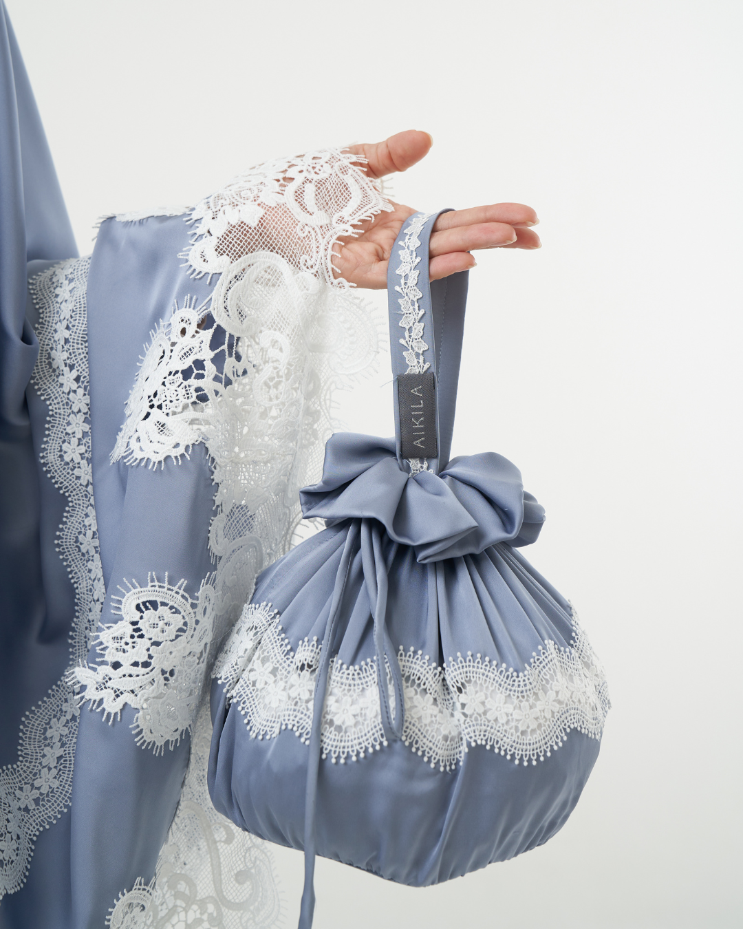 Mukena AIKILA : DAWIYA in Stone Blue