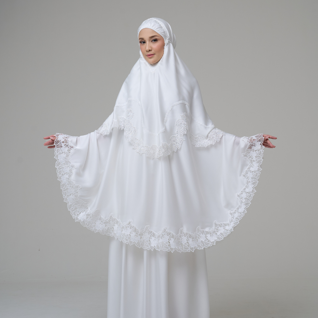 Mukena AIKILA : GHAIZA in White