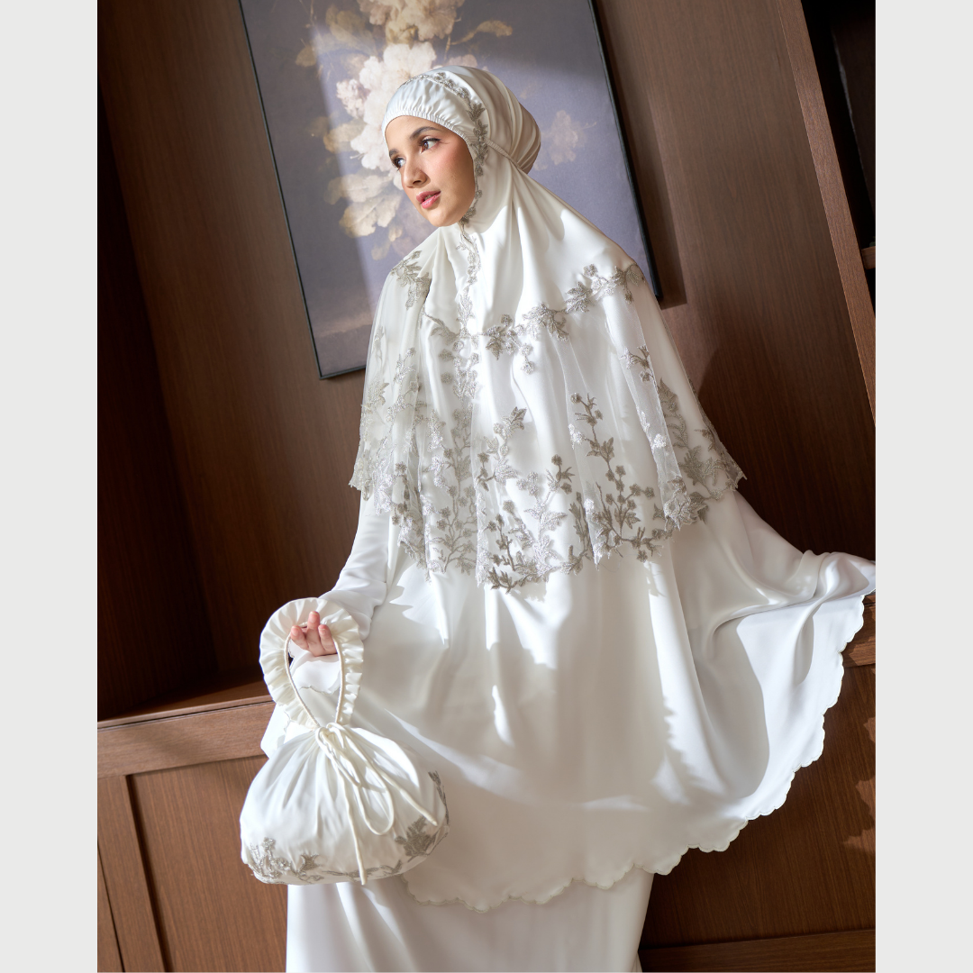 Mukena AIKILA : HAIBA in White