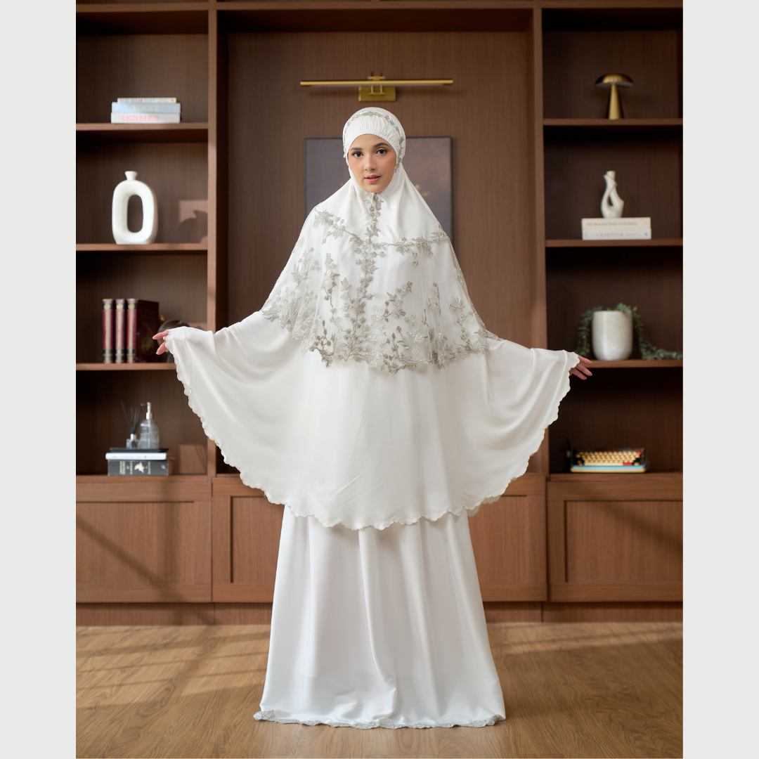 Mukena AIKILA : HAIBA in White