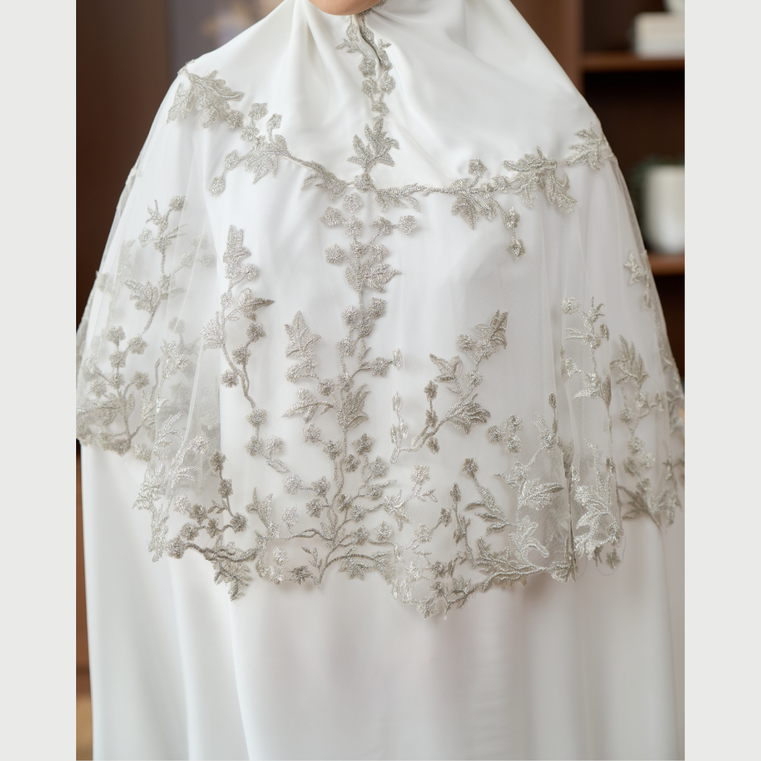 Mukena AIKILA : HAIBA in White