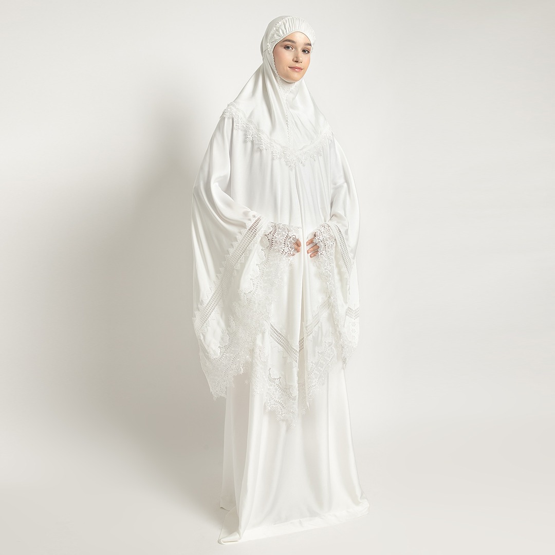 Mukena AIKILA : HASNA in White