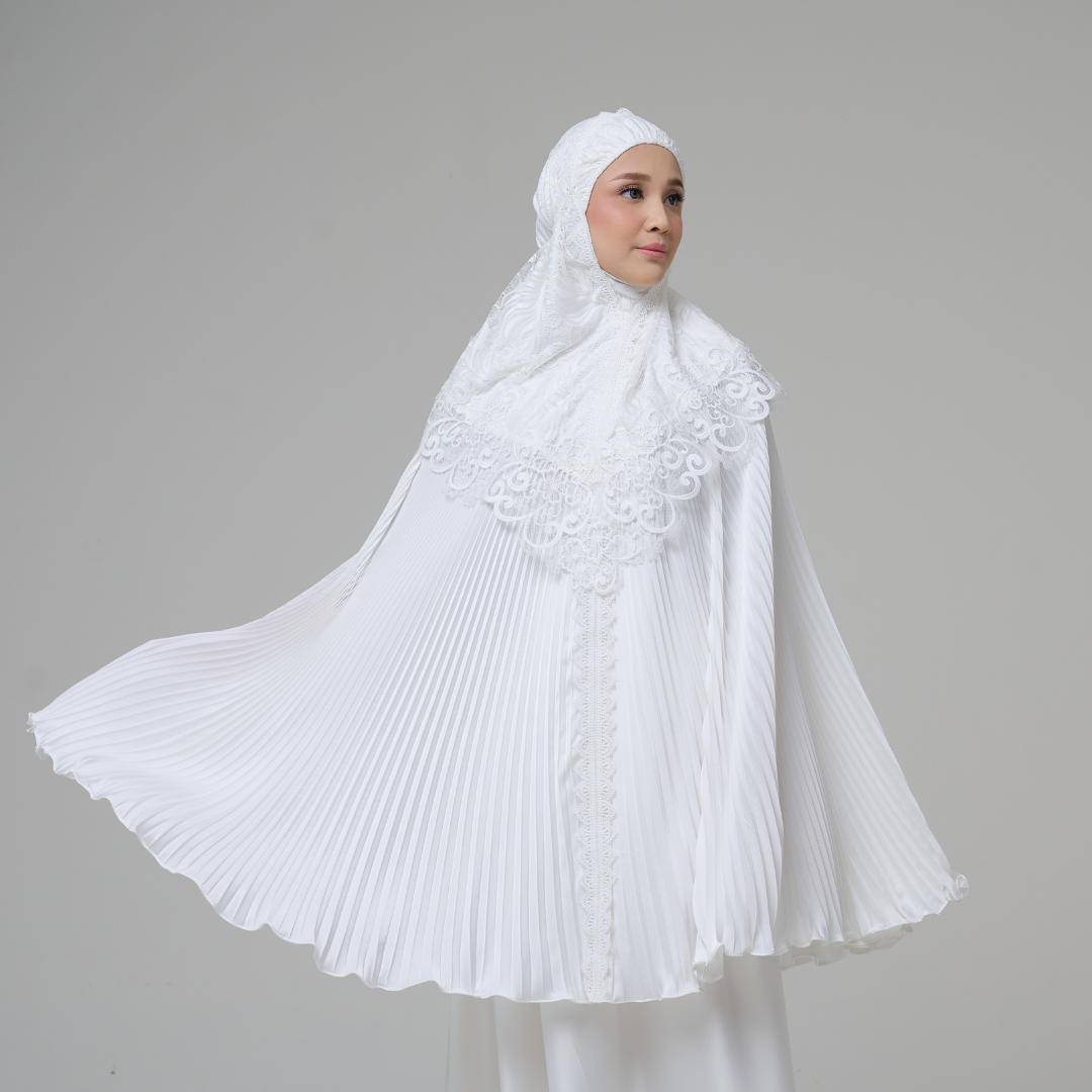 Mukena AIKILA : HURIYA in White