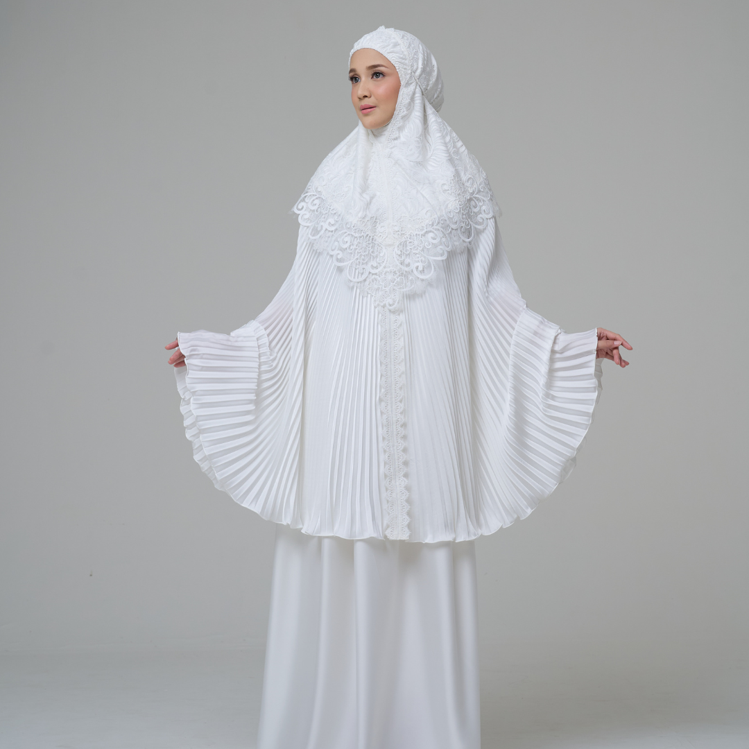 Mukena AIKILA : HURIYA in White