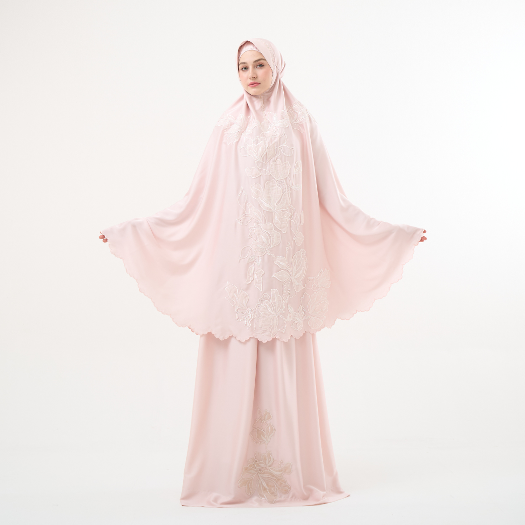 Mukena AIKILA : KAMILA in Baby Pink