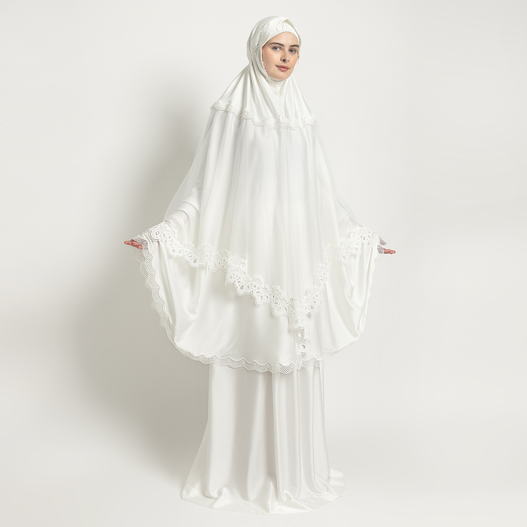 Mukena AIKILA : LEENA in White