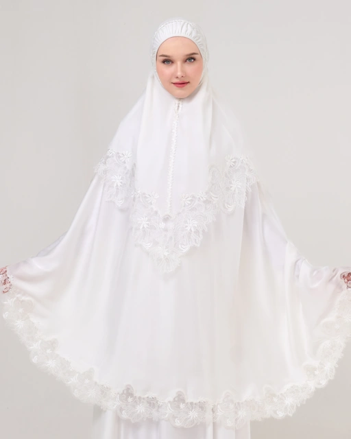 Image of Mukena AIKILA : NAIMA in White