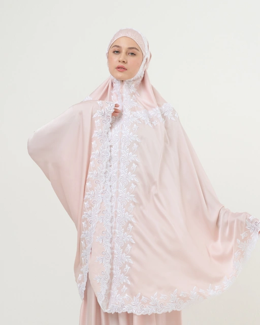 Image of Mukena AIKILA : RAWDA in Baby Pink