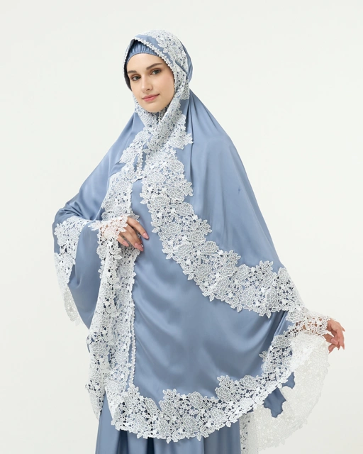 Image of Mukena AIKILA : SAFIYA in Stone Blue