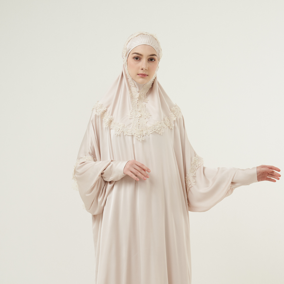 Mukena AIKILA : SAIDA in Latte