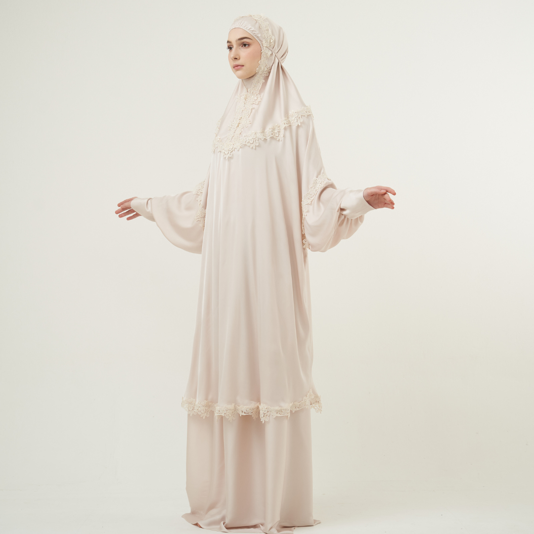 Mukena AIKILA : SAIDA in Latte
