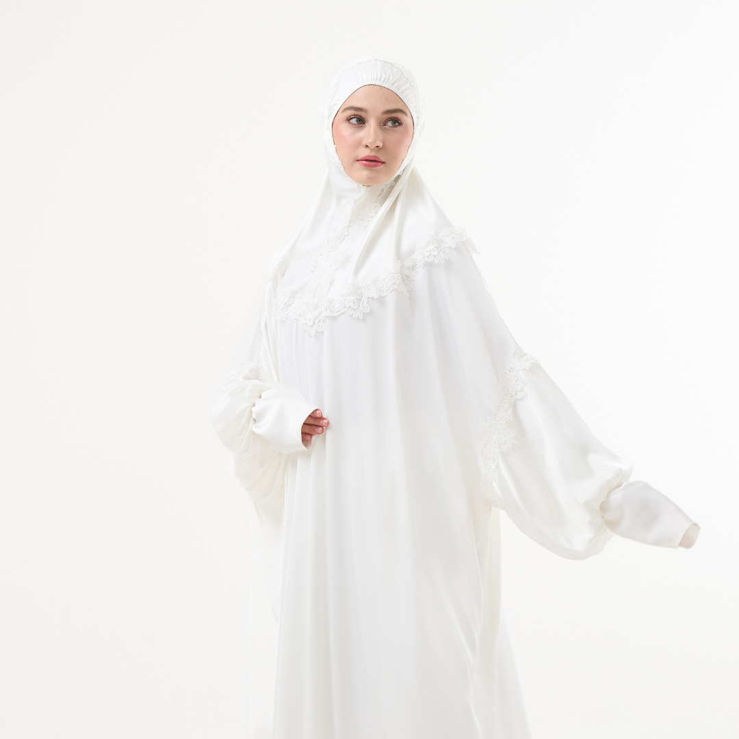Mukena AIKILA : SAIDA in White