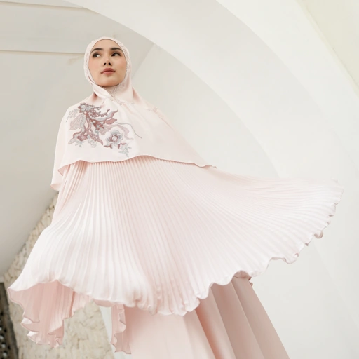 Mukena AIKILA : SAVRINA in Baby Pink