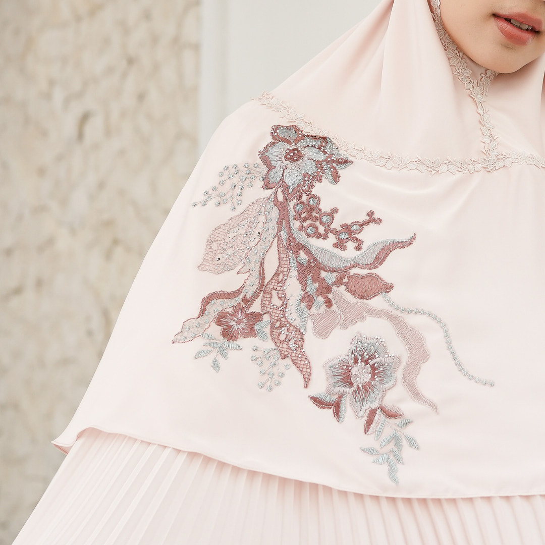 Mukena AIKILA : SAVRINA in Baby Pink