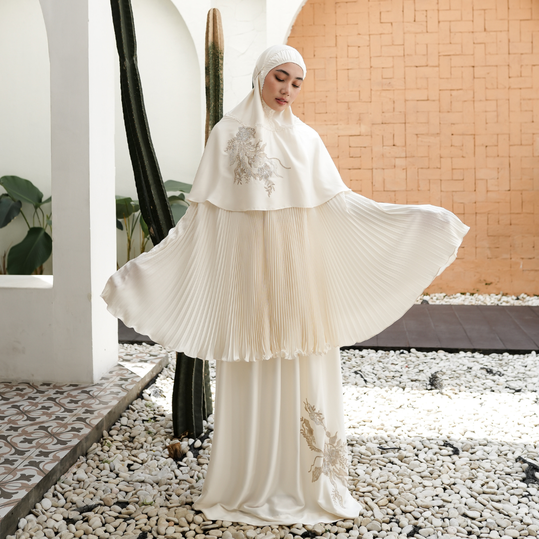 Mukena AIKILA : SAVRINA in Ivory