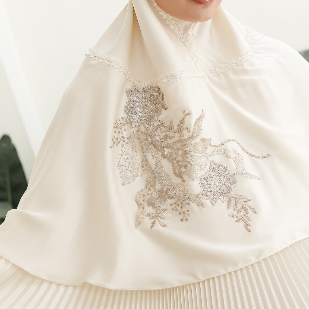 Mukena AIKILA : SAVRINA in Ivory