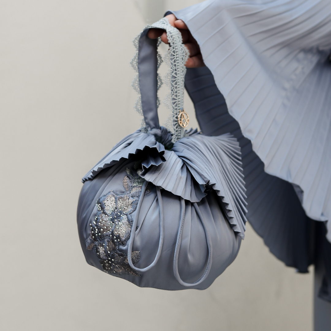 Mukena AIKILA : SAVRINA in Stone Blue