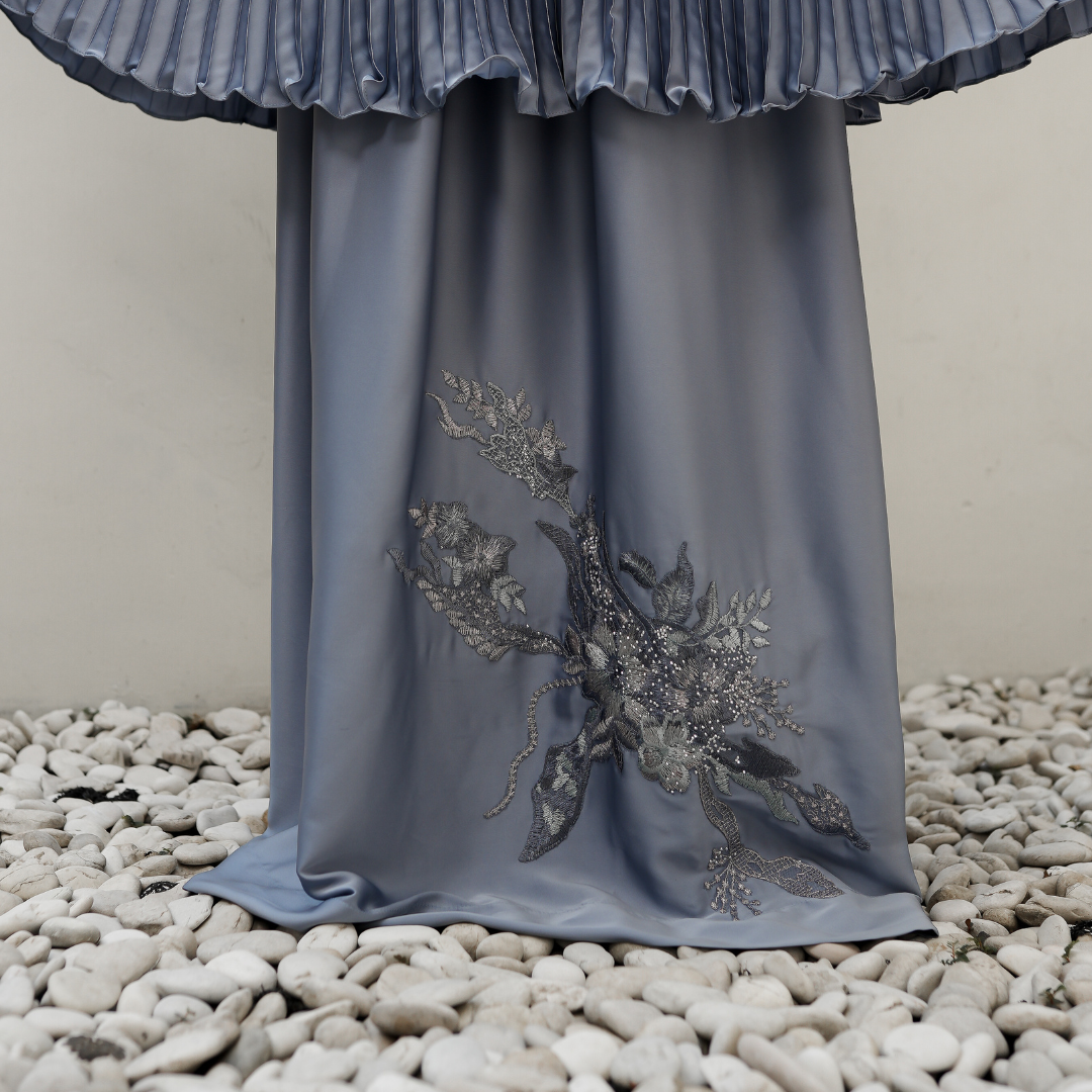 Mukena AIKILA : SAVRINA in Stone Blue