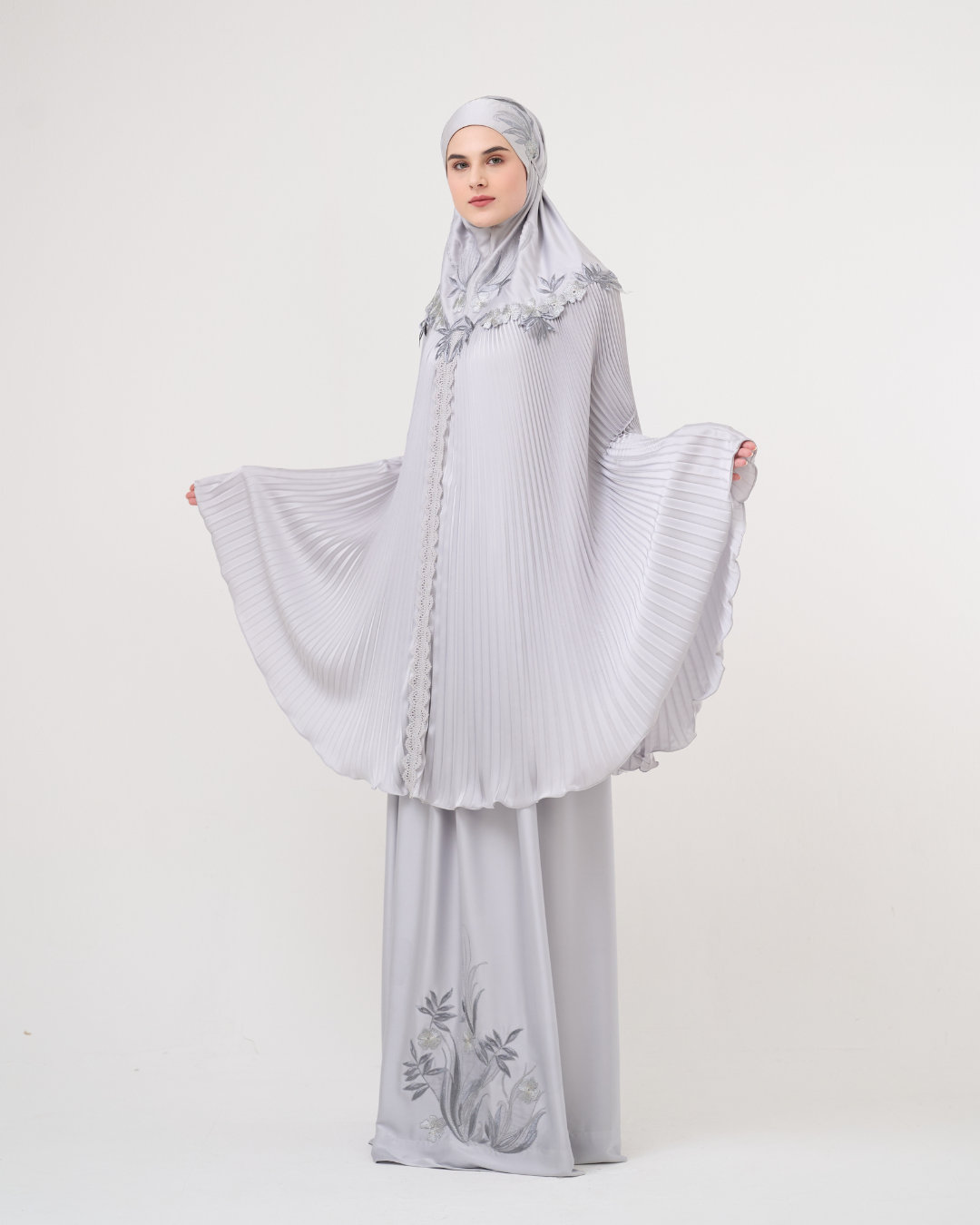 Mukena AIKILA : SEKAR in Grey