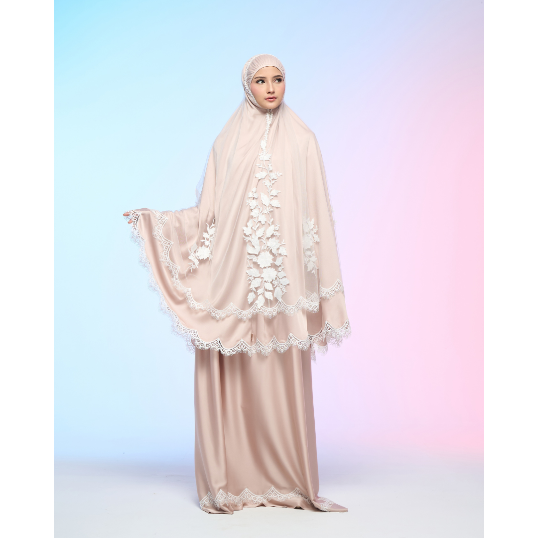 Mukena AIKILA : TIANA in Hazelnut