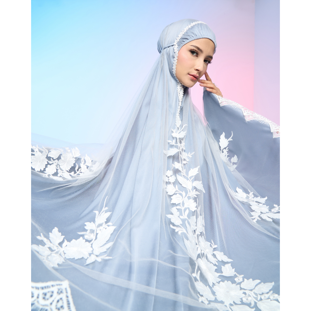 Mukena AIKILA : TIANA in Stone Blue