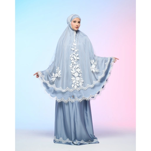 Mukena AIKILA : TIANA in Stone Blue