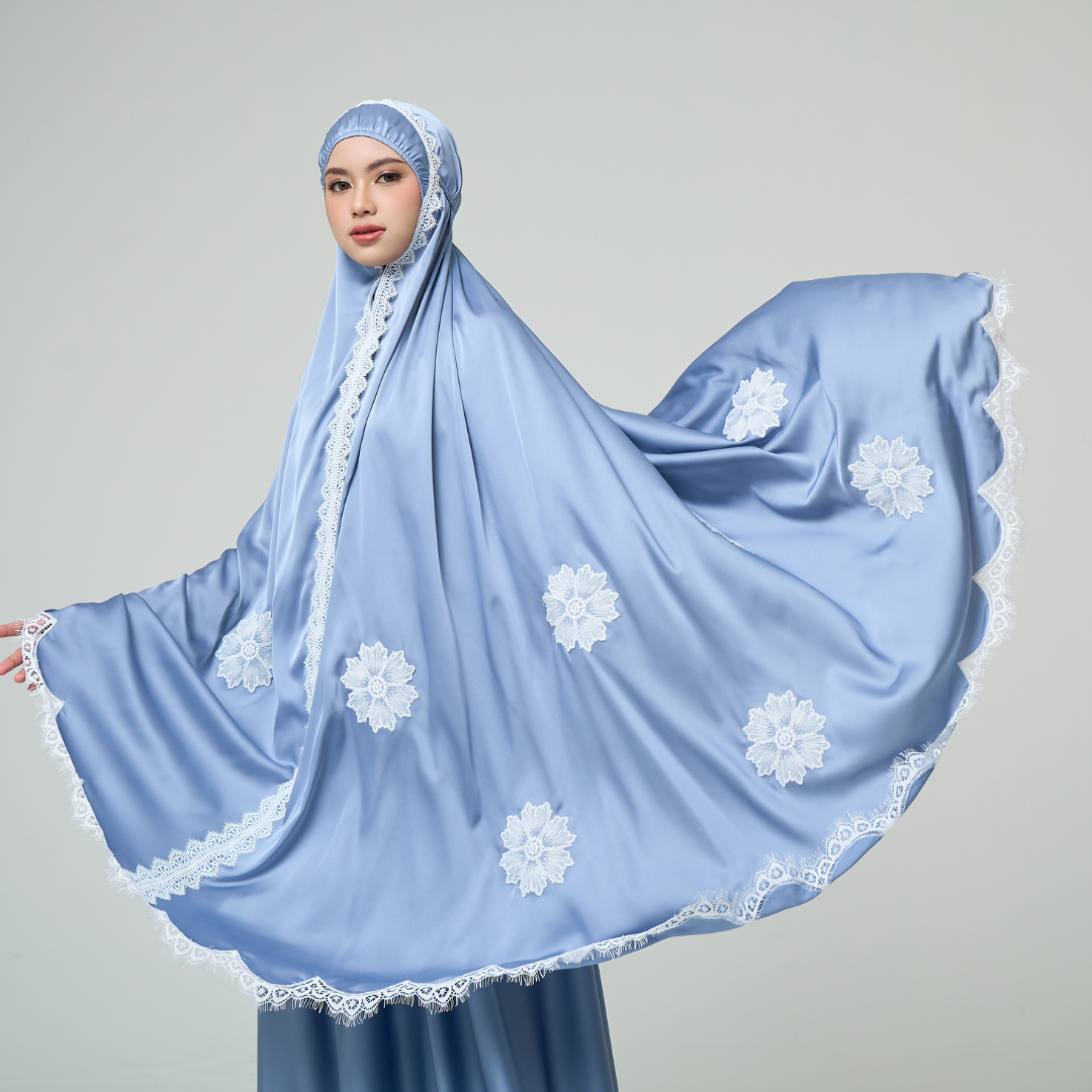 Mukena AIKILA : YAATRA in Stone Blue