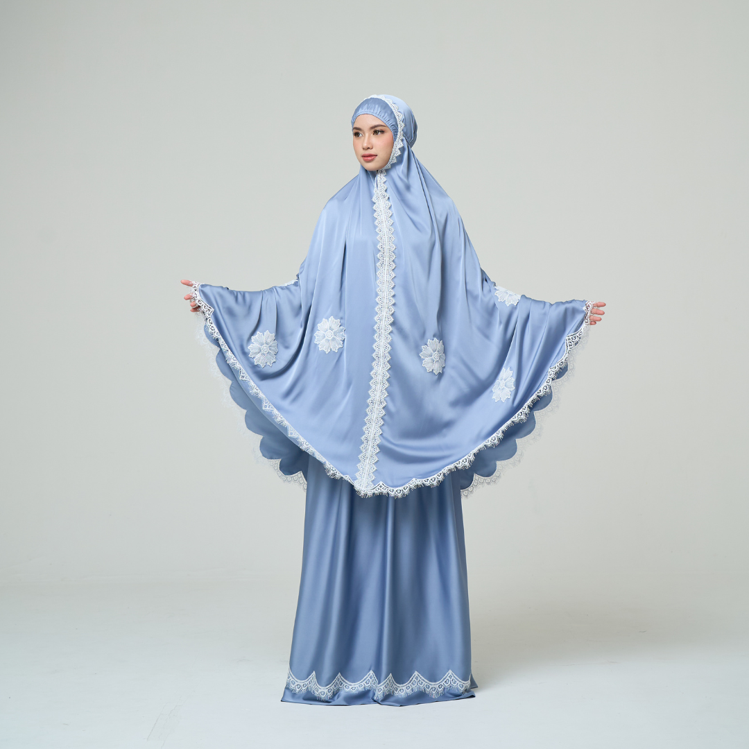 Mukena AIKILA : YAATRA in Stone Blue