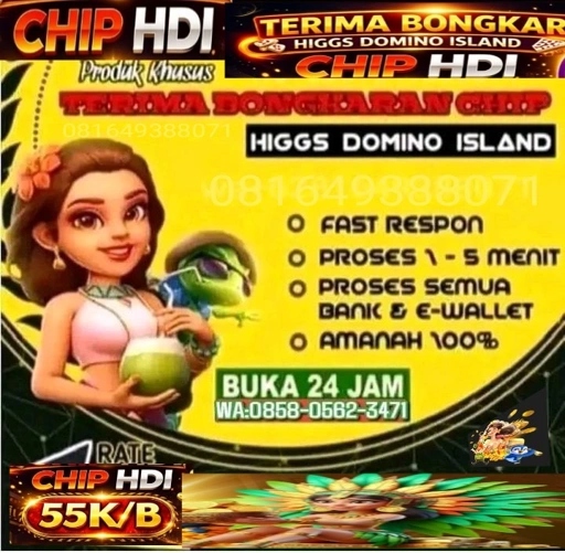 Image of Bongkar chip Higgs Domino Island
