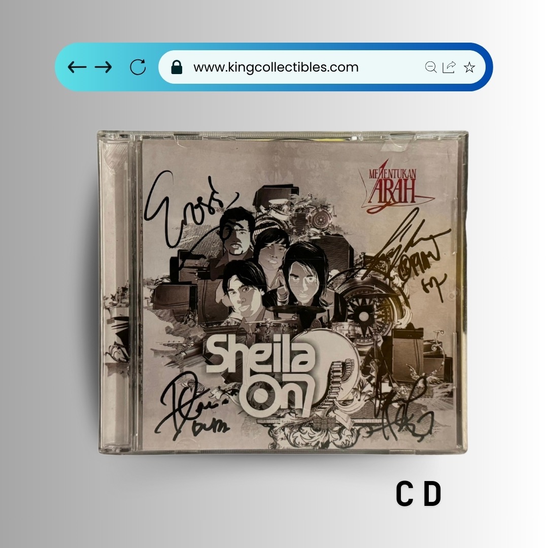CD Sheila On 7 (10 Album) Full Tanda Tangan Duta, Eros, Adam, Brian.