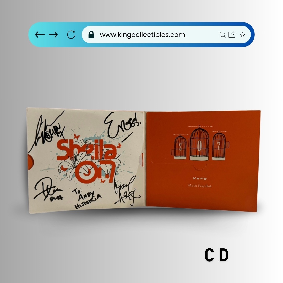 CD Sheila On 7 (10 Album) Full Tanda Tangan Duta, Eros, Adam, Brian.