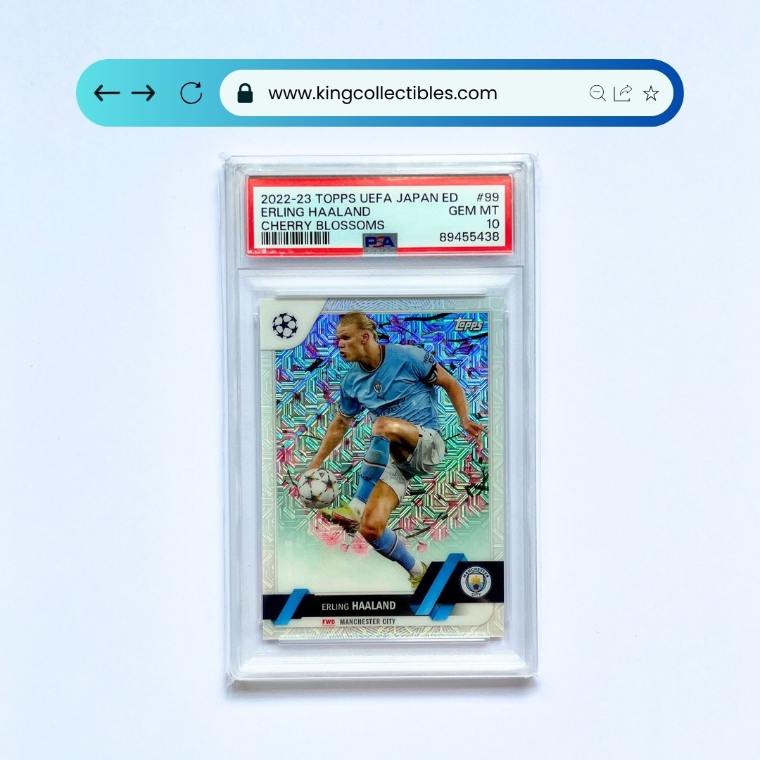 Erling Haaland 2022-23 Topps UEFA Japan ED Cherry Blossoms PSA 10